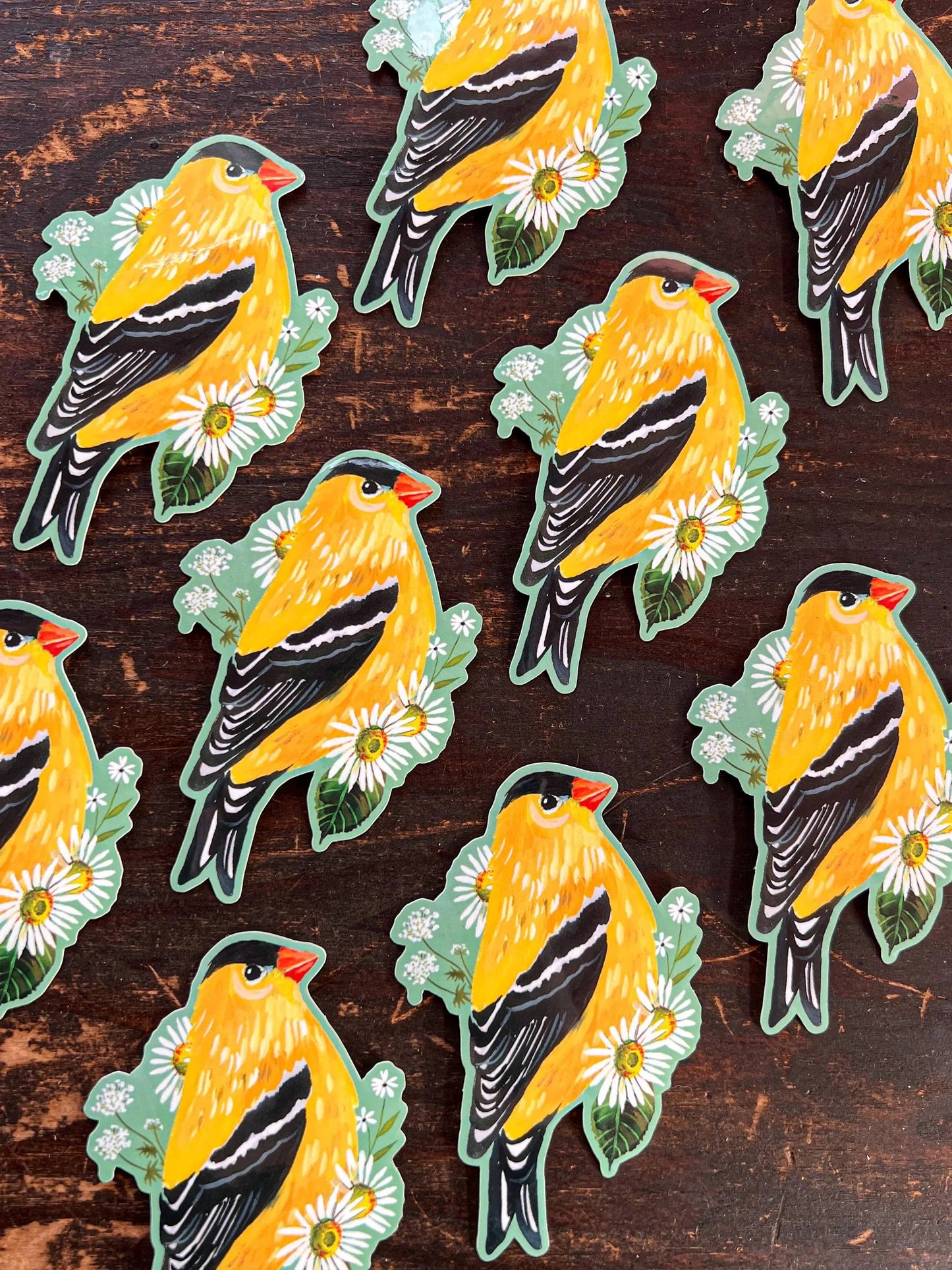 Goldfinch Sticker - Glossy