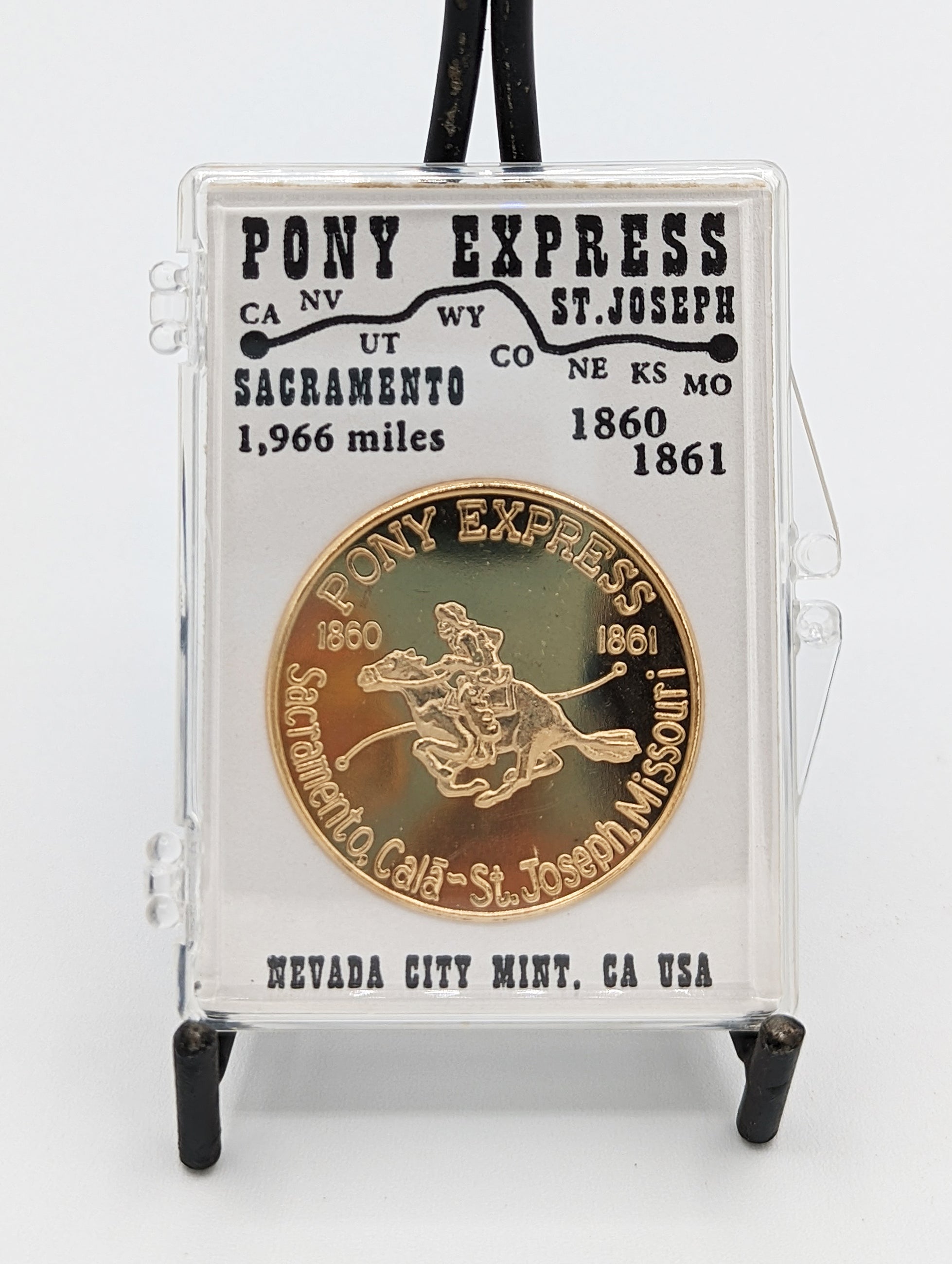 Pony Express Commemorative Coin Marshall Gold Mercantile