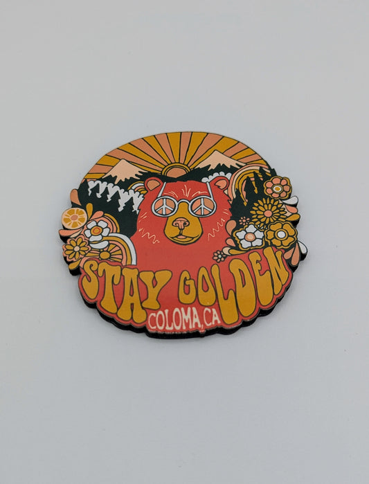 Stay Golden California Bear Magnet