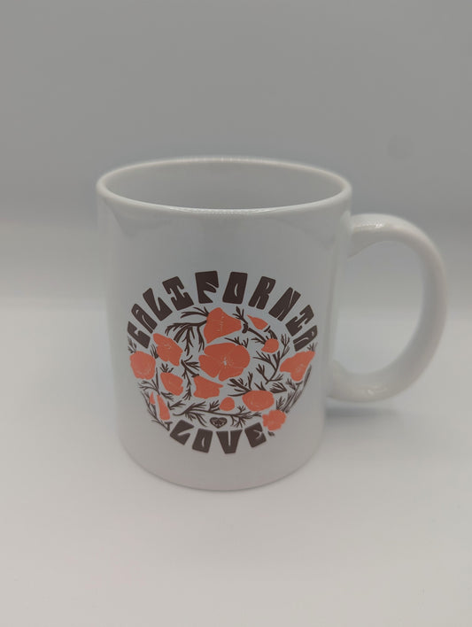 California Love Poppy Coffee Mug