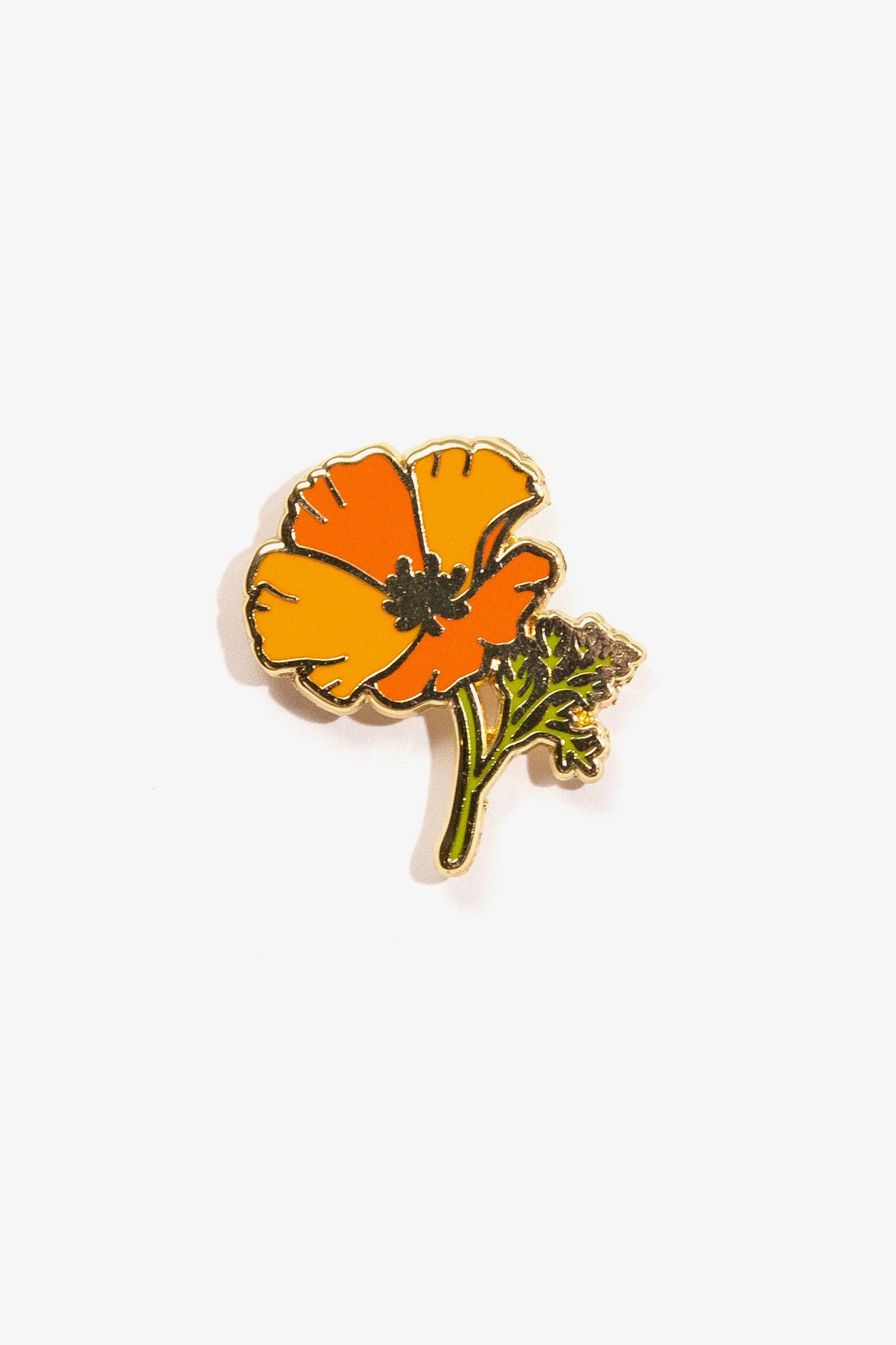 California Poppy Enamel Pin