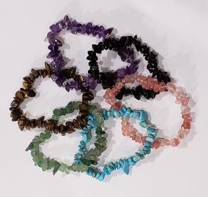 Gemstone Chip Bracelets