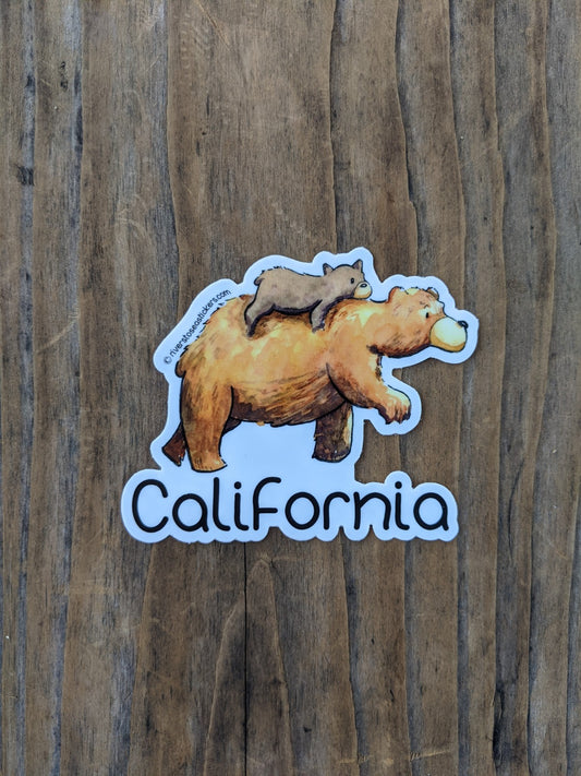 Rivers to Sea Sticker - California Bear Cub