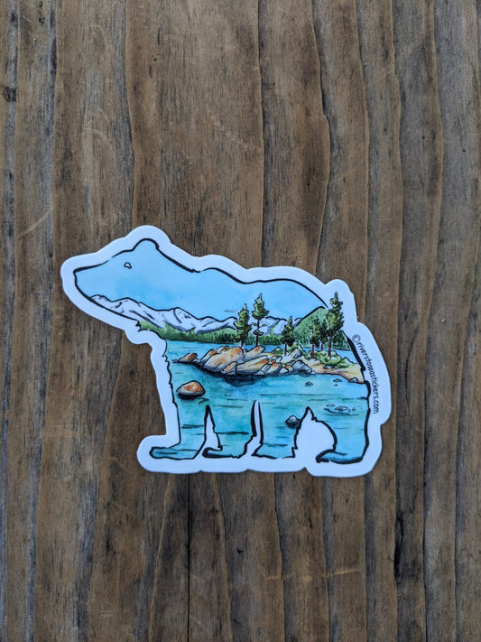 Rivers to Sea Sticker - Glacial Bear