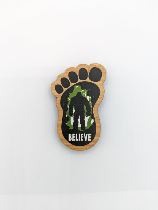 Sustainably Sourced Wood Magnets - Big Foot